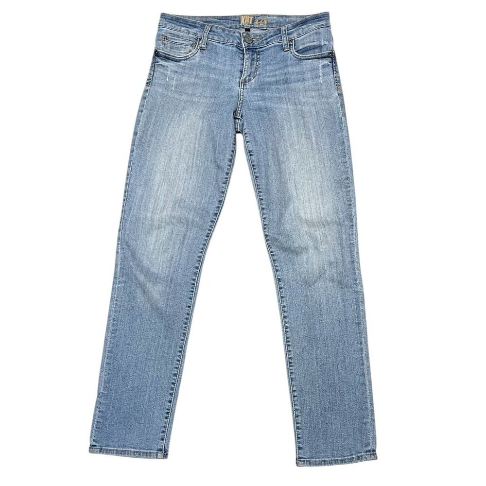 Kut from the Kloth Women Straight Leg Jeans Blue Size 4 Stretch - Picture 1 of 14